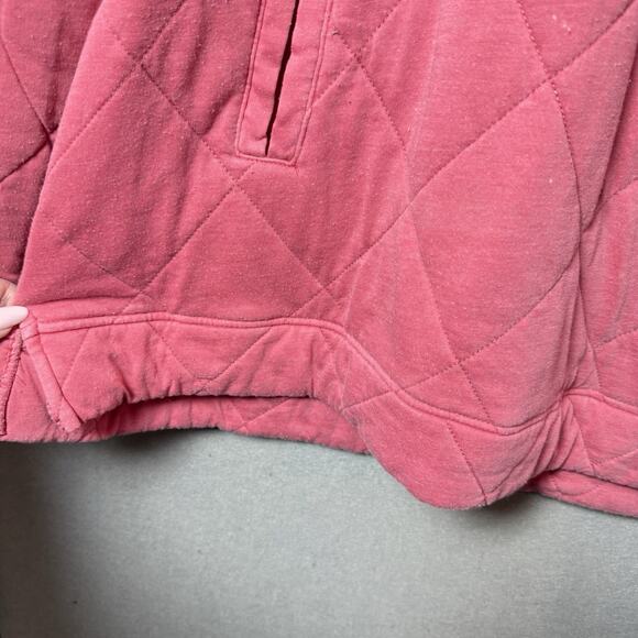 Maurices Coral/Pink Quilted Front Pockets Relaxed Fit 1/4 Zip Jacket Women’s XL - Picture 4 of 13
